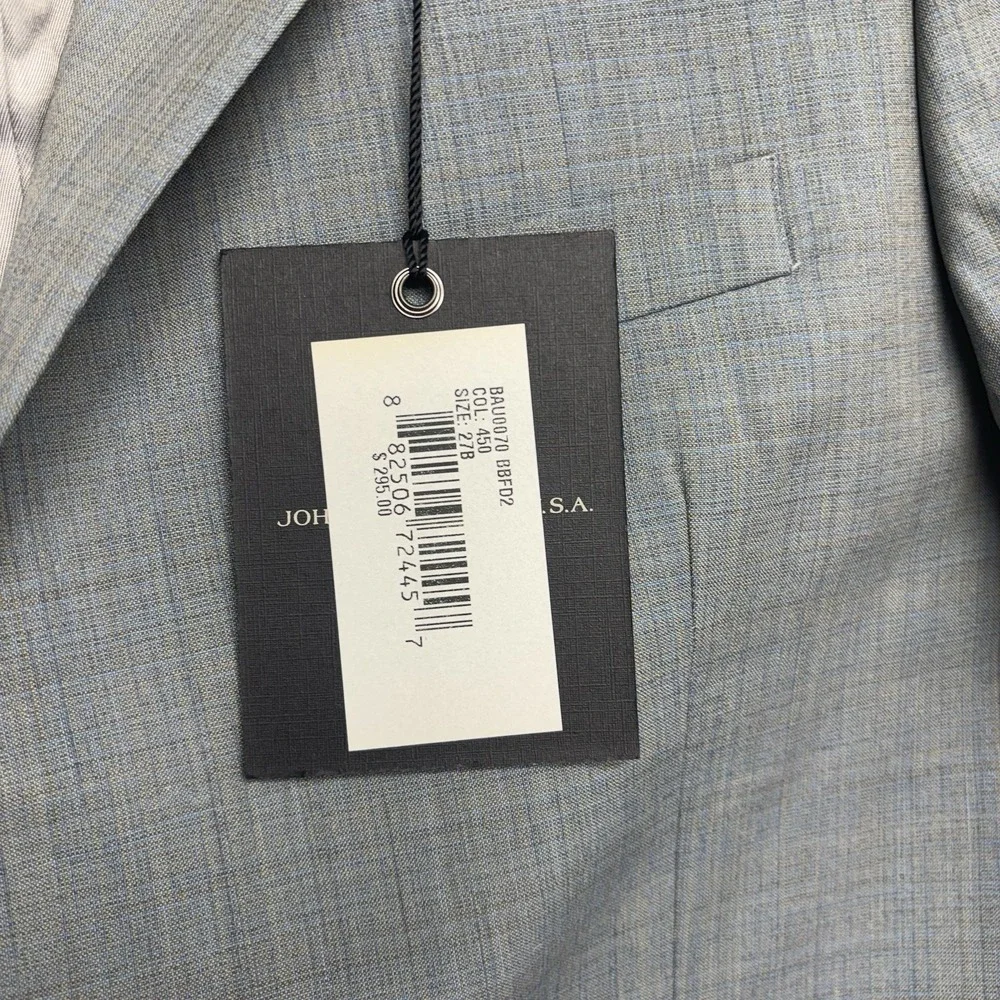 John Varvatos Blazer Boys 14R Youth Blue 100% Wool Two Button Front NWT
